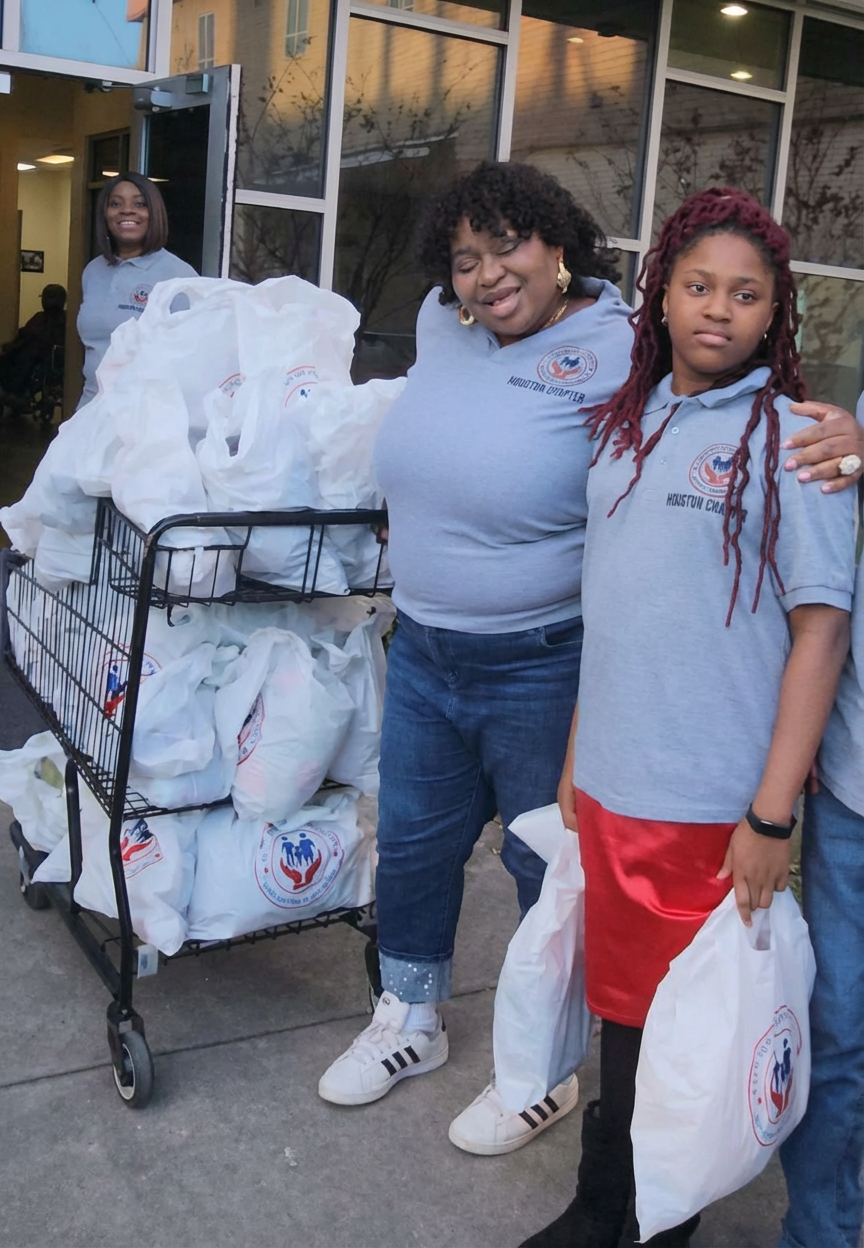 ICOBGF volunteers helping community members